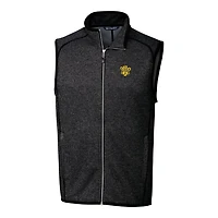Gilet en tricot zippé pour homme Cutter & Buck Heather Charcoal Missouri Tigers Mainsail