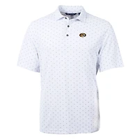 Men's Cutter & Buck White Missouri Tigers Big Tall Virtue Eco Pique Tile Print Recycled Polo