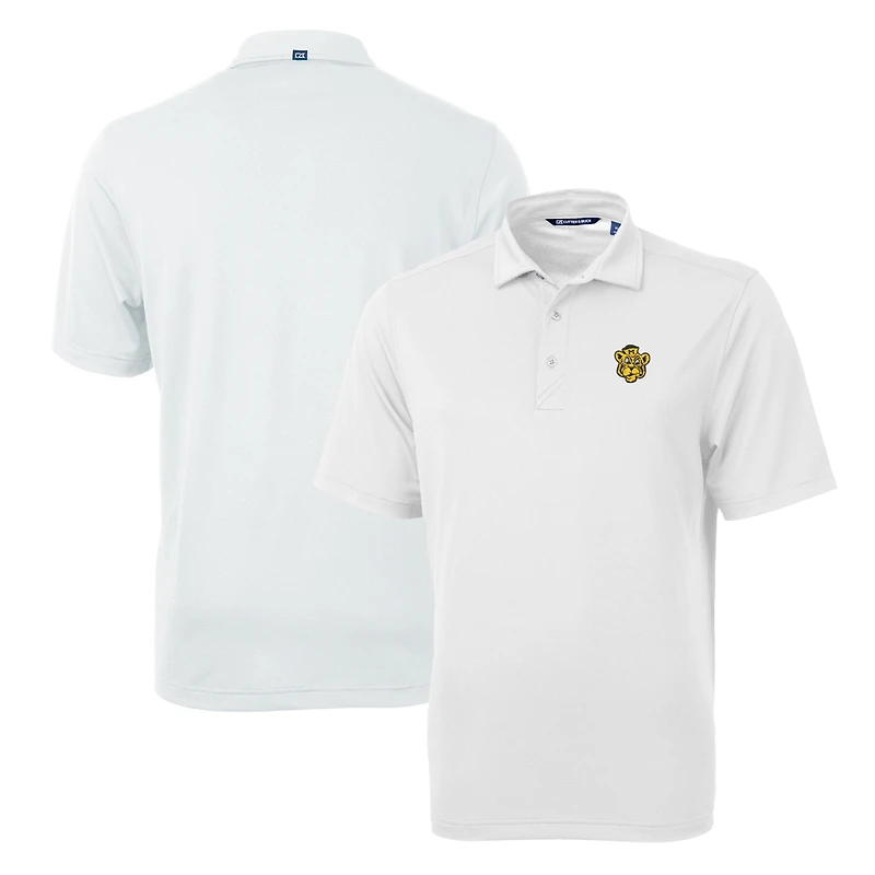 Men's Cutter & Buck Black Missouri Tigers Team Logo Virtue Eco Pique Recycled Polo