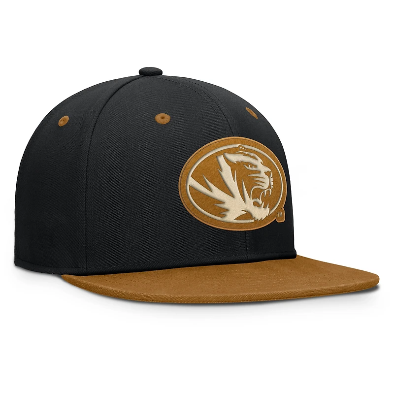 Men's Fanatics Black/Brown Missouri Tigers NoBo Fitted Hat