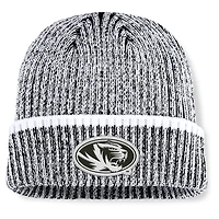 Men's Fanatics  Black/White Missouri Tigers Haze Cuffed Knit Hat