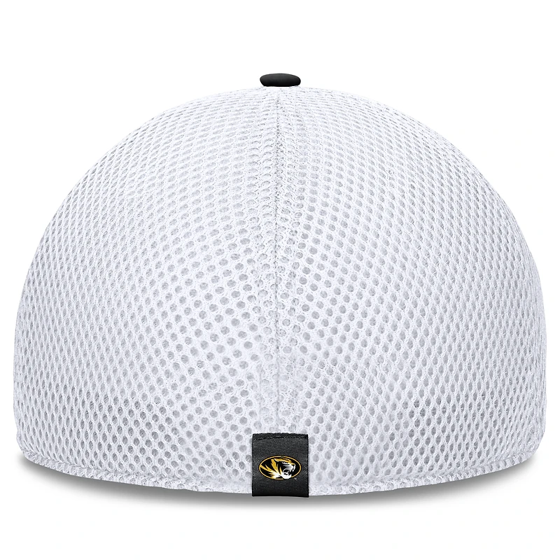 Casquette Flex noire 5 panneaux Missouri Tigers pour homme de Fanatics