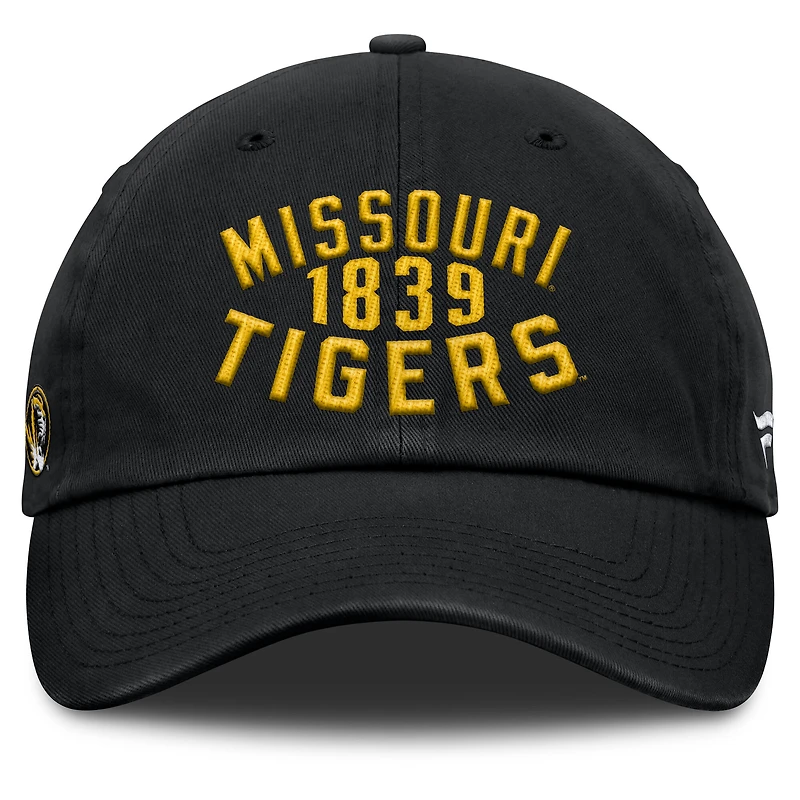 Men's Fanatics Black Missouri Tigers Archer Adjustable Hat