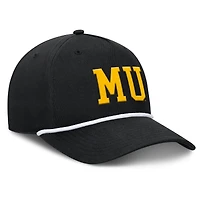 Men's Fanatics  Black Missouri Tigers Foul Ball Rope Adjustable Hat