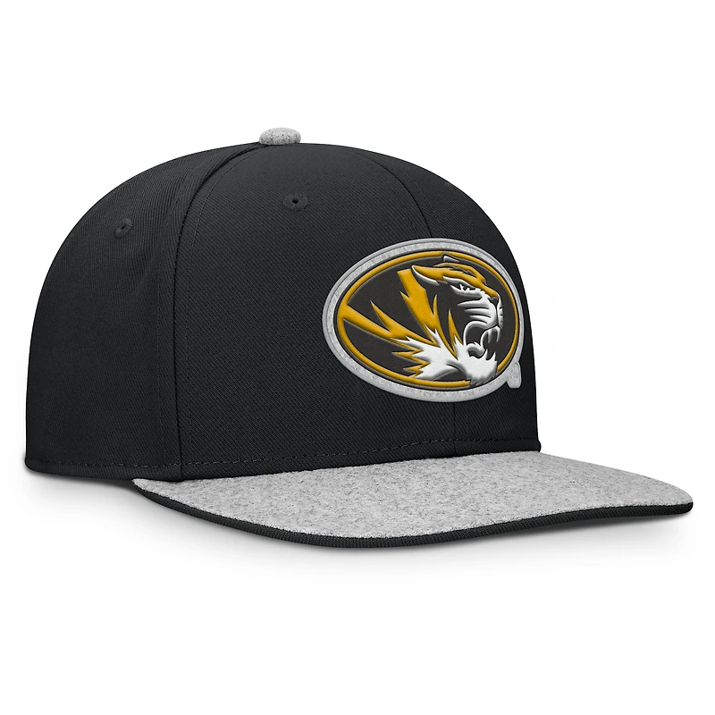 Men's Fanatics Black Missouri Tigers Loden Snapback Hat