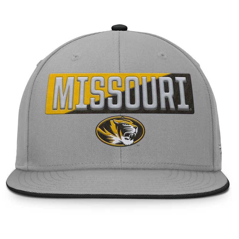 Casquette snapback grise Fanatics pour homme, Missouri Tigers