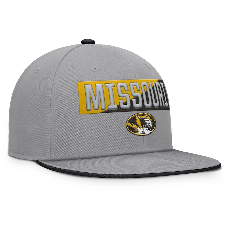 Men's Fanatics Gray Missouri Tigers Duo Snapback Hat