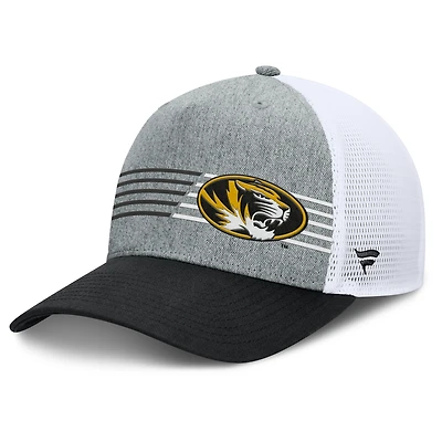 Men's Fanatics Heather Gray/Black Missouri Tigers Profile Trucker Adjustable Hat