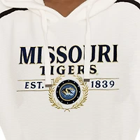 Men's Gameday Couture Cream Missouri Tigers Down, Set, Go Hoodie and Shorts Lounge Set