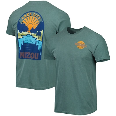 T-shirt vert pour homme Missouri Tigers Lake Life Comfort Color