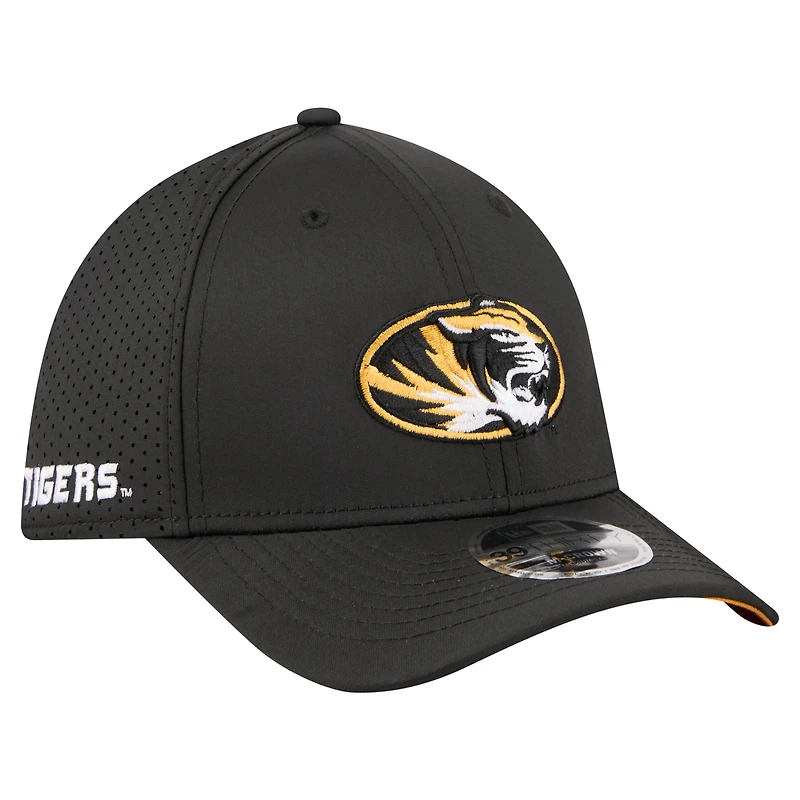 Men's New Era Black Missouri Tigers 39THIRTY M-Crown Flex Fit Hat