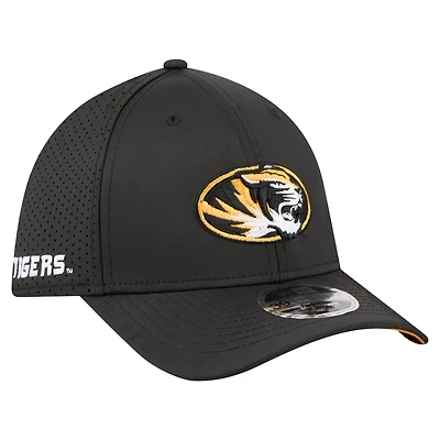 Men's New Era Black Missouri Tigers 39THIRTY M-Crown Flex Fit Hat