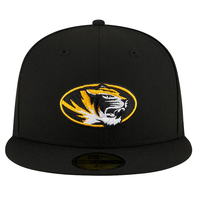 Men's New Era Black Missouri Tigers 59FIFTY Fitted Hat