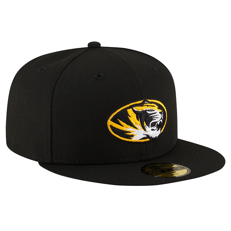 Men's New Era Black Missouri Tigers 59FIFTY Fitted Hat