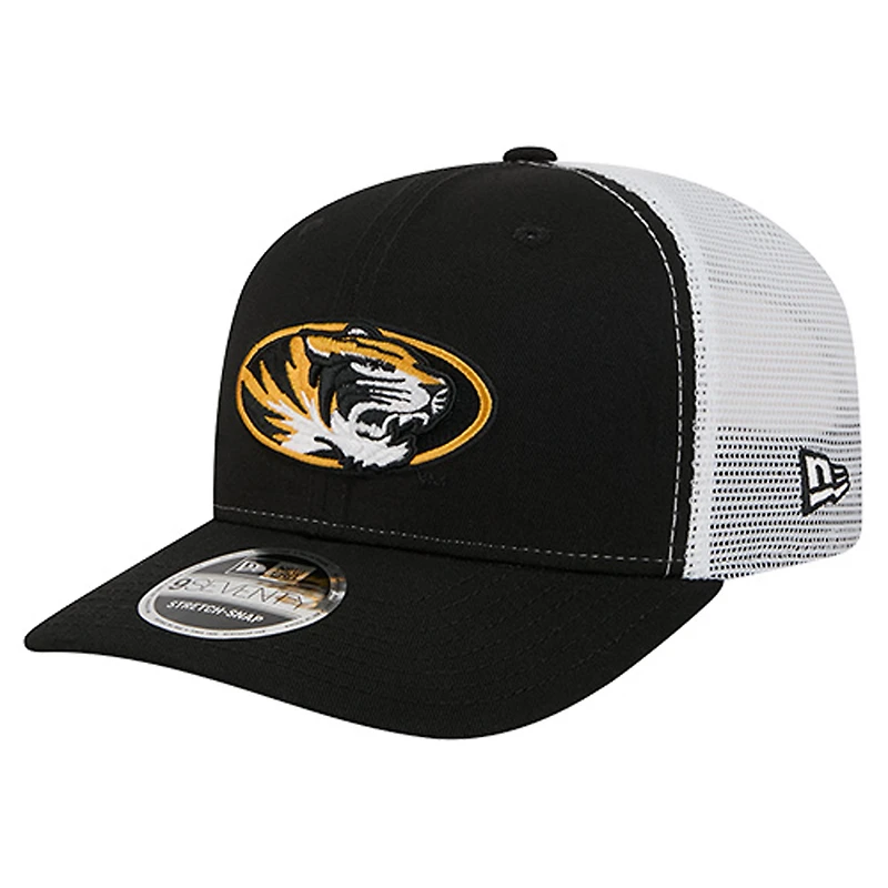 Men's New Era  Black Missouri Tigers Team 9SEVENTY COOLERA Trucker Adjustable Hat