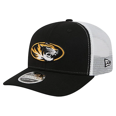 Men's New Era  Black Missouri Tigers Team 9SEVENTY COOLERA Trucker Adjustable Hat