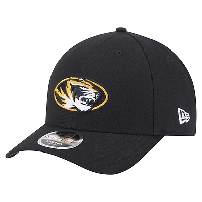 Casquette ajustable noire New Era Missouri Tigers Team Collective 9FORTY M-Crown pour homme
