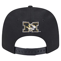 Casquette ajustable extensible à boutons-pression New Era noire pour homme, modèle Team Collective 9SEVENTY des Missouri Tigers