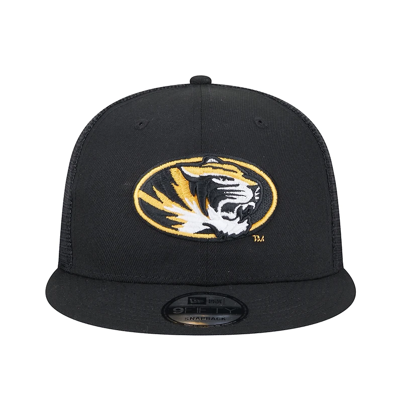 Men's New Era Black Missouri Tigers Trucker 9FIFTY Snapback Hat