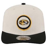 Casquette ajustable 9SEVENTY en velours côtelé Loyal des Missouri Tigers de New Era pour homme, crème/noir