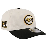 Men's New Era Cream/Black Missouri Tigers Loyal Corduroy 9SEVENTY Adjustable Hat