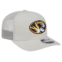 Men's New Era Stone Missouri Tigers Canvas 9SEVENTY Stretch-Snap Adjustable Hat
