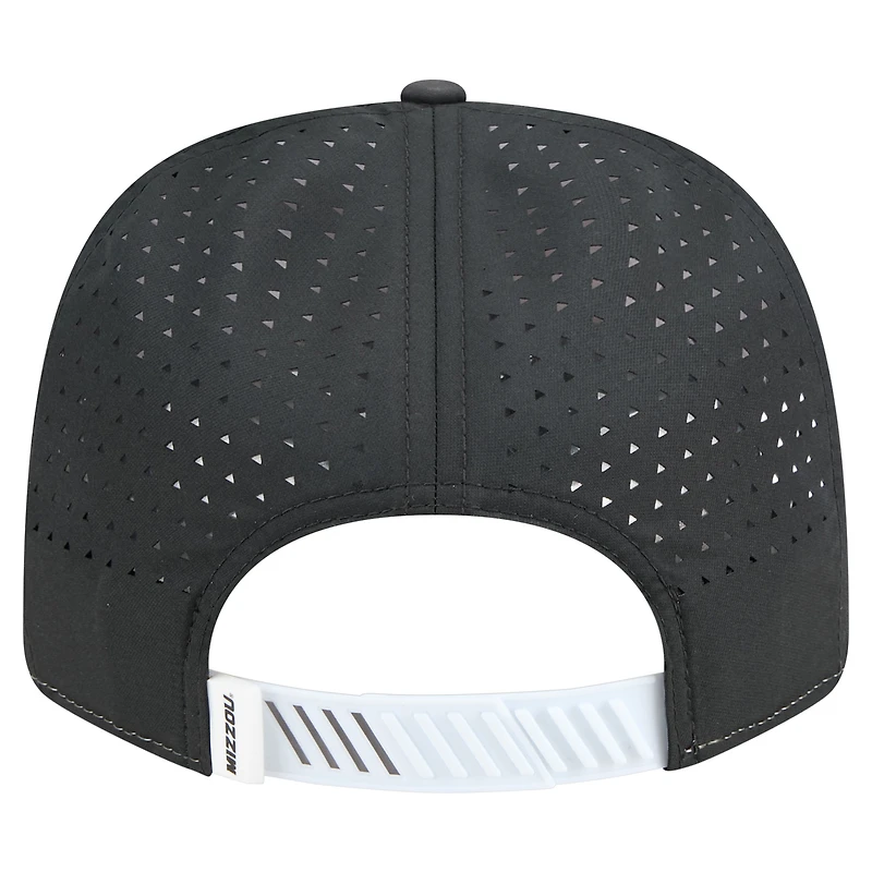 Men's New Era White/Black Missouri Tigers Perforated Patched 9SEVENTY Adjustable Hat