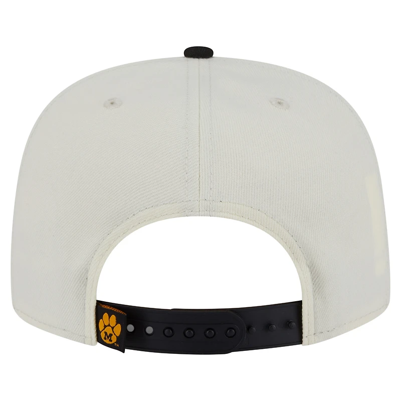 Men's New Era White Missouri Tigers Collegiate 9FIFTY A-Frame Snapback Hat