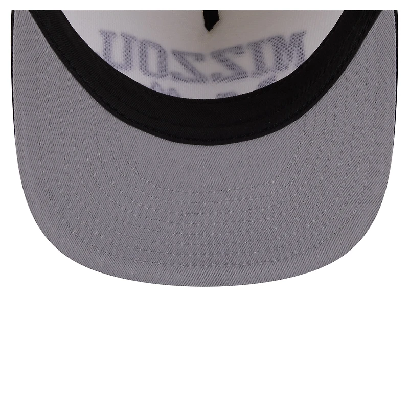 Men's New Era White Missouri Tigers Collegiate 9FIFTY A-Frame Snapback Hat
