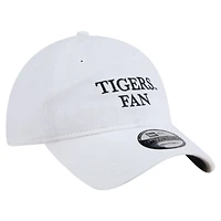Casquette ajustable New Era blanche pour homme, modèle 9TWENTY