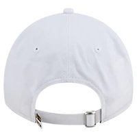 Casquette ajustable New Era blanche pour homme, modèle 9TWENTY