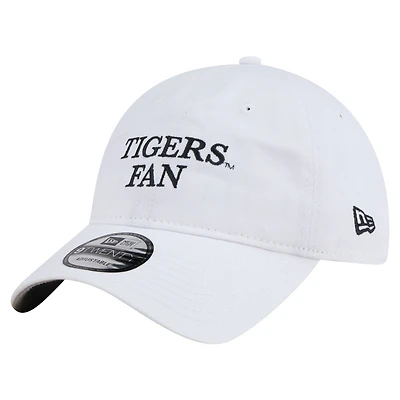 Casquette ajustable New Era blanche pour homme, modèle 9TWENTY