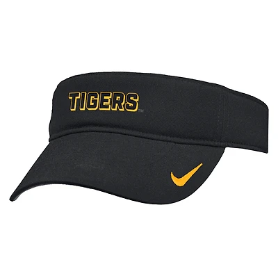 Men's Nike Black Missouri Tigers 2025 On-Field Ace Performance Adjustable Visor