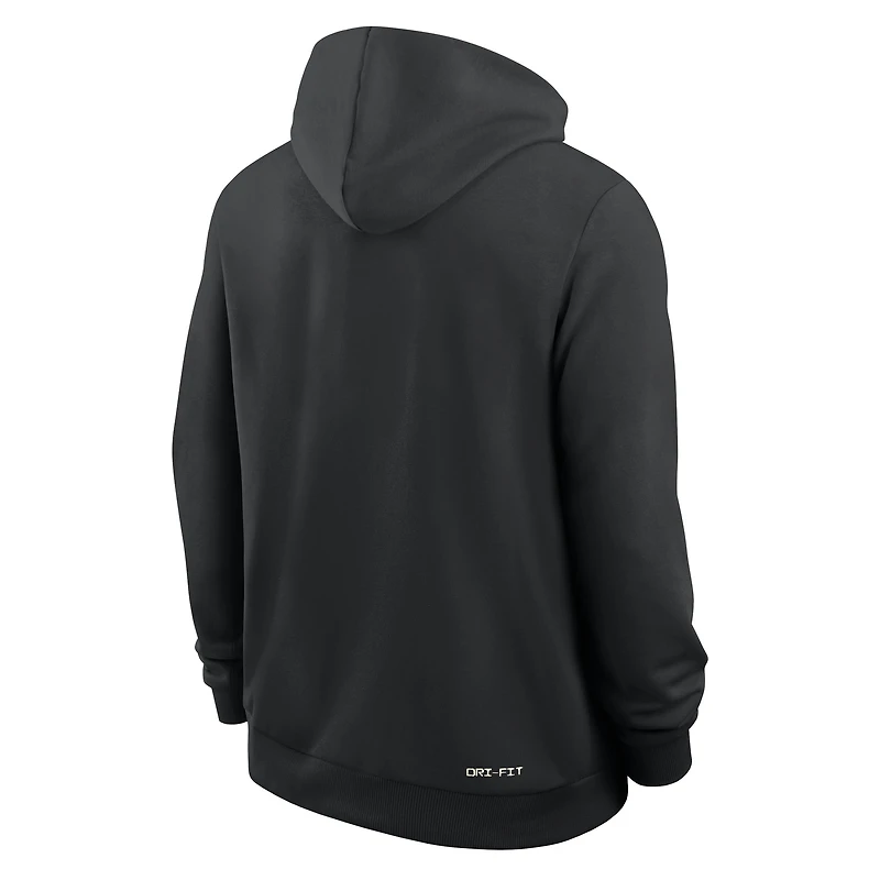 Men's Nike Black Missouri Tigers 2025 Sideline Standard Issue Dri-FIT Hoodie