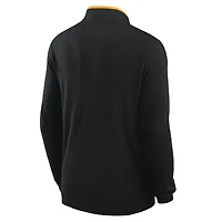 Pull-over Nike Victory Dri-FIT noir pour homme, modèle Missouri Tigers Basketball Victory, à demi-zip.
