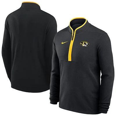 Pull-over Nike Victory Dri-FIT noir pour homme, modèle Missouri Tigers Basketball Victory, à demi-zip.