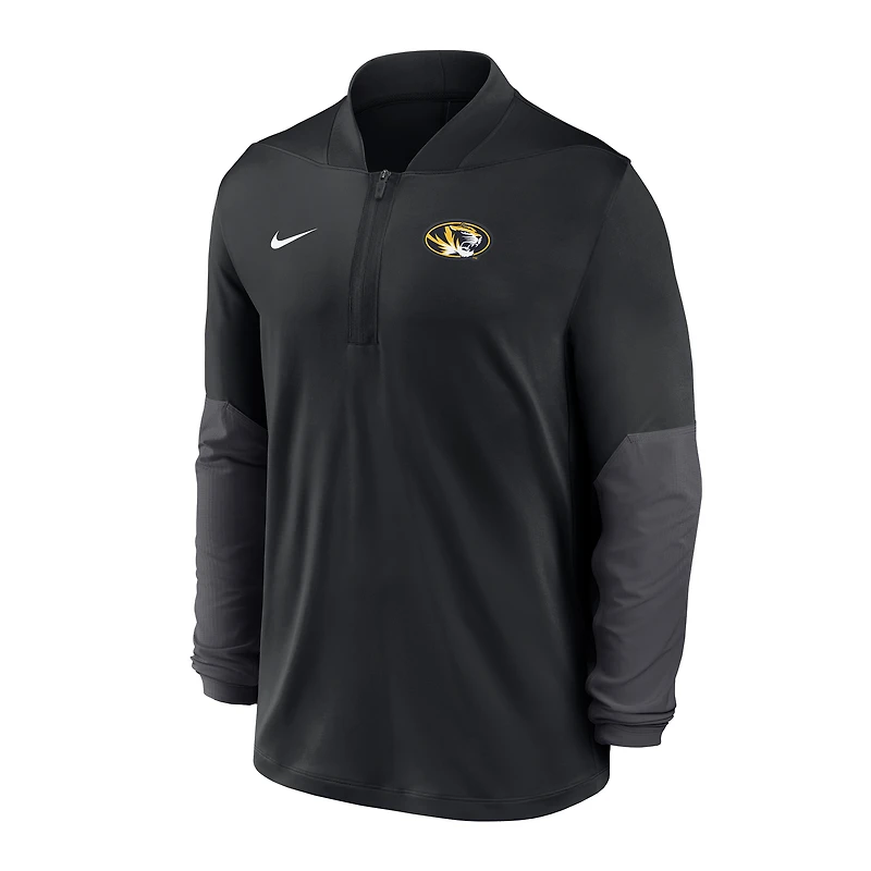 Men's Nike  Black Missouri Tigers Dri-FIT Half-Zip Pullover