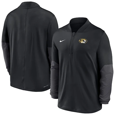 Men's Nike  Black Missouri Tigers Dri-FIT Half-Zip Pullover