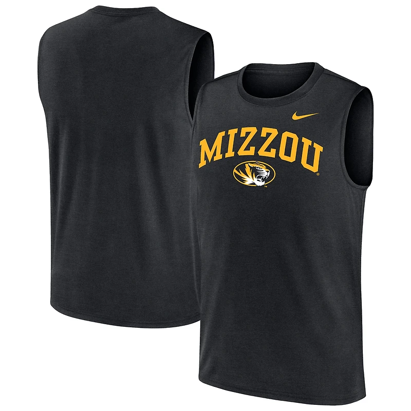 Débardeur Nike Legend Dri-FIT noir pour homme, Missouri Tigers