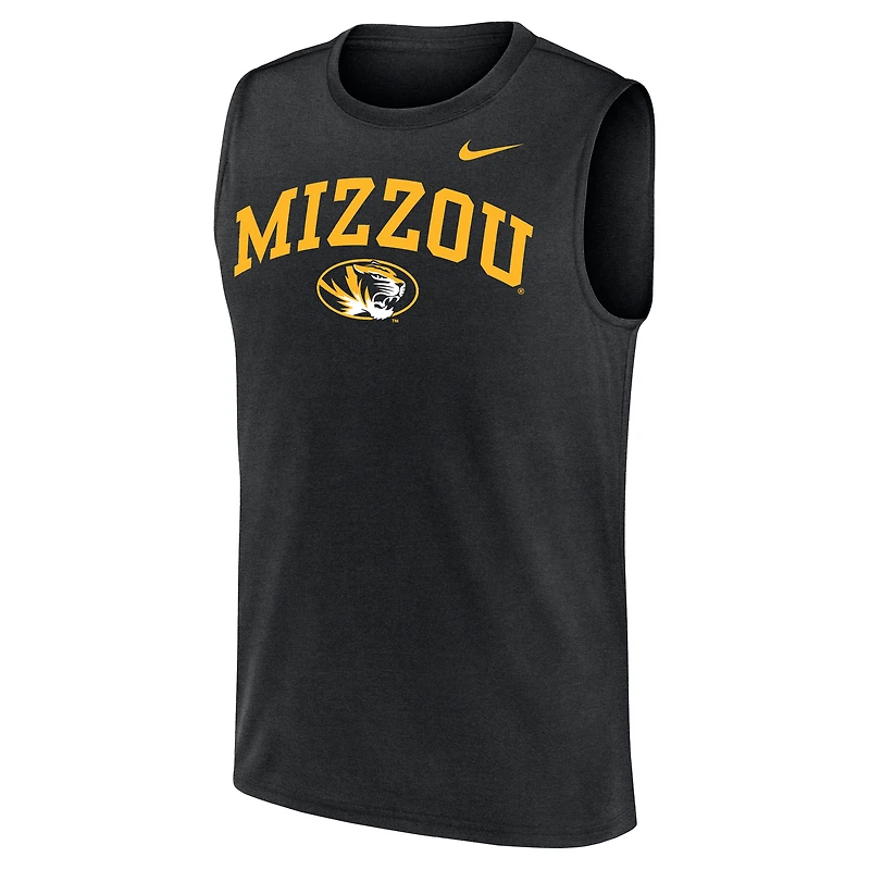 Débardeur Nike Legend Dri-FIT noir pour homme, Missouri Tigers