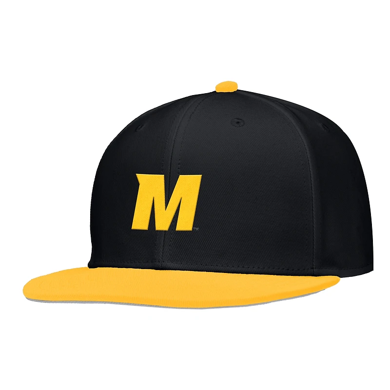 Men's Nike Black Missouri Tigers On-Field Baseball Performance Fitted Hat