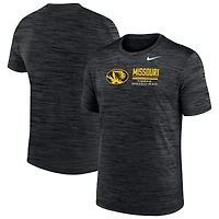 T-shirt Nike Velocity Dri-FIT noir pour homme Missouri Tigers