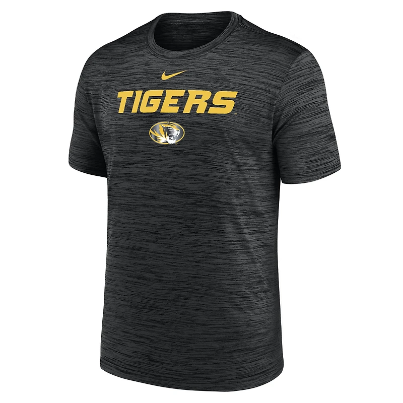 T-shirt Nike Velocity Performance noir pour homme des Missouri Tigers