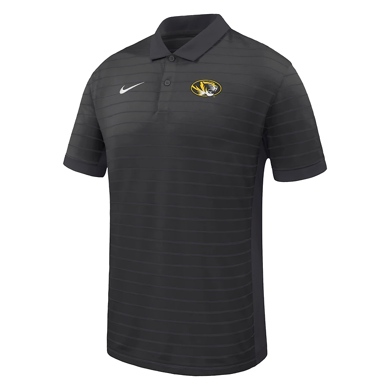 Men's Nike Black Missouri Tigers Victory Stripe Dri-FIT Polo