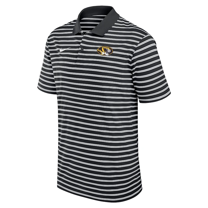 Polo Nike Performance Victory Stripe noir des Missouri Tigers pour homme