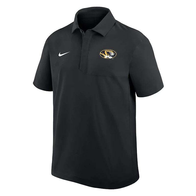 Polo tissé Nike noir Missouri Tigers pour homme