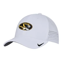 Casquette Nike blanche Missouri Tigers 2025 Performance Flex pour homme