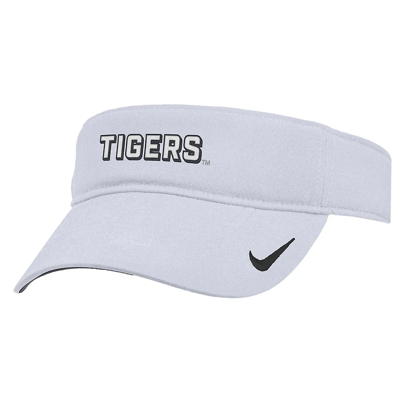 Visière ajustable Nike On-Field Ace Performance pour homme, blanche, Missouri Tigers 2025