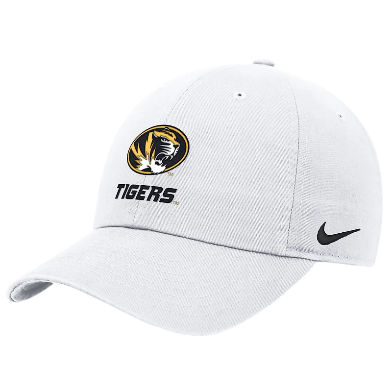 Men's Nike White Missouri Tigers 2025 On-Field Club Adjustable Hat