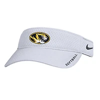 Visière ajustable Nike blanche pour homme Missouri Tigers On-Field Softball Authentic Ace Performance